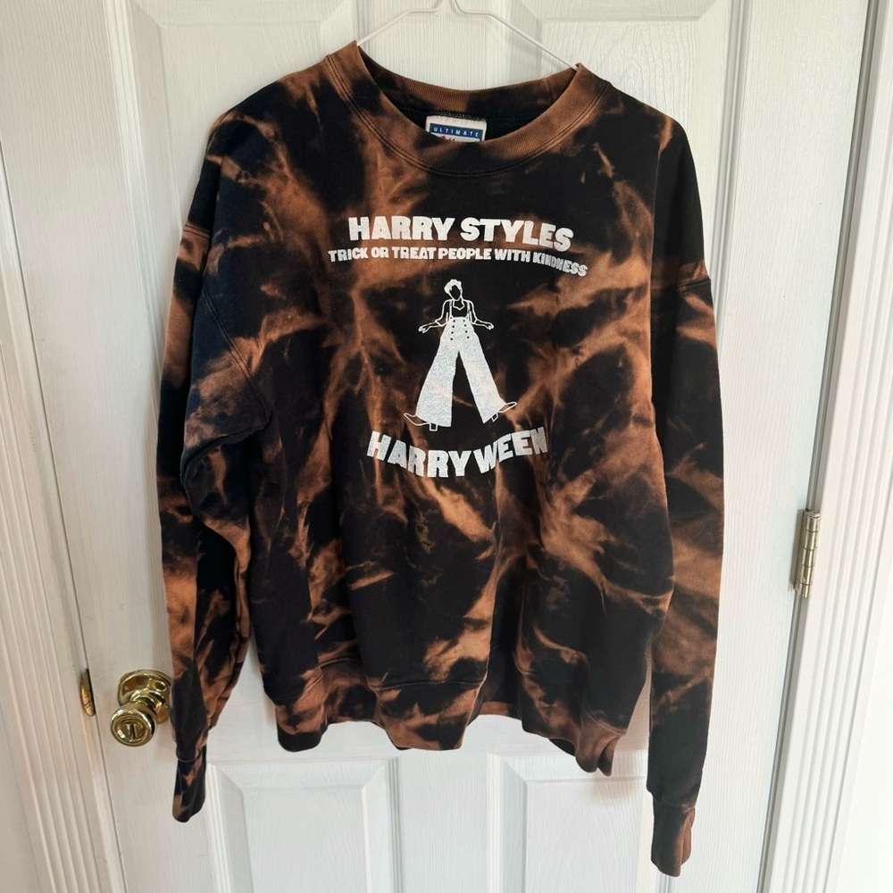 Harry Styles Harryween crewneck bleach dye sweatshirt S/M